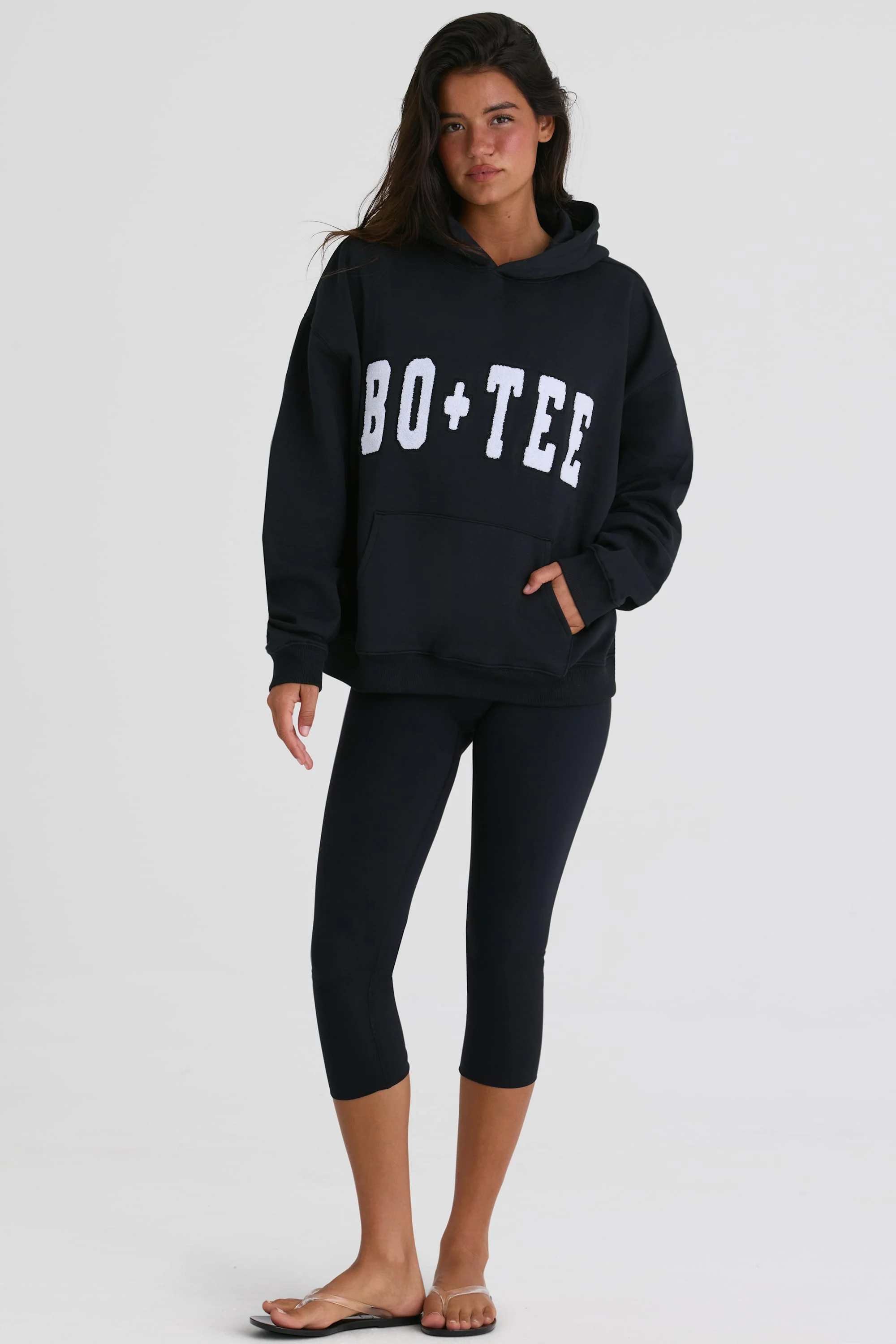 Oversized Hoodie  in Black - Image 4