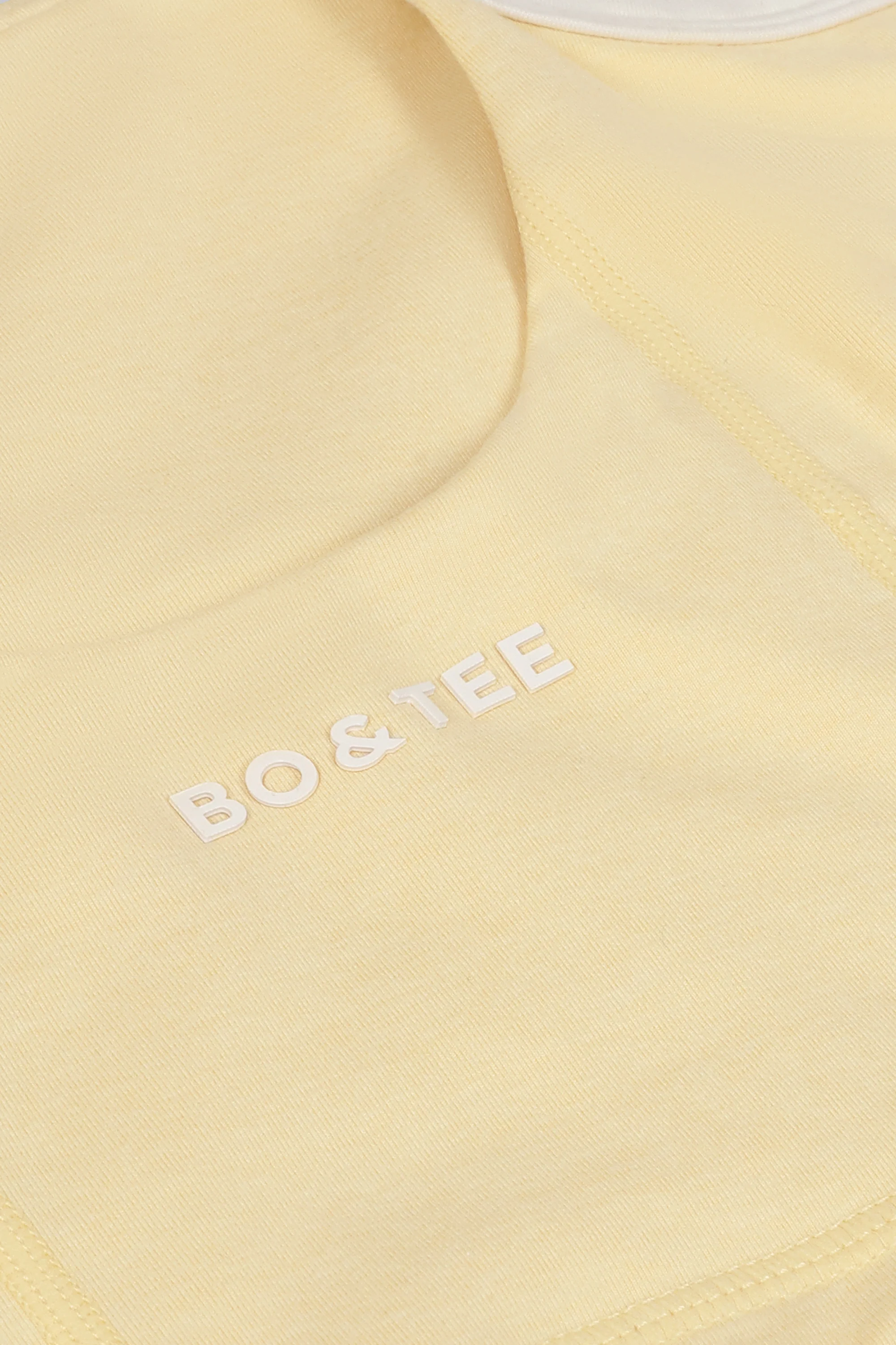 Cropped Tank Top in Lemon Marl - Image 9