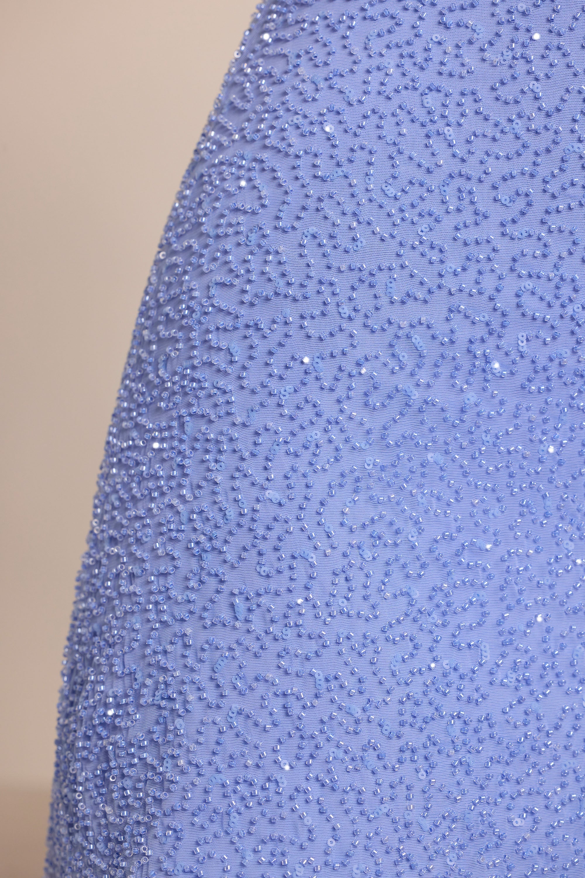 Embellished Cut Out Mini Dress in Powder Blue - Image 4