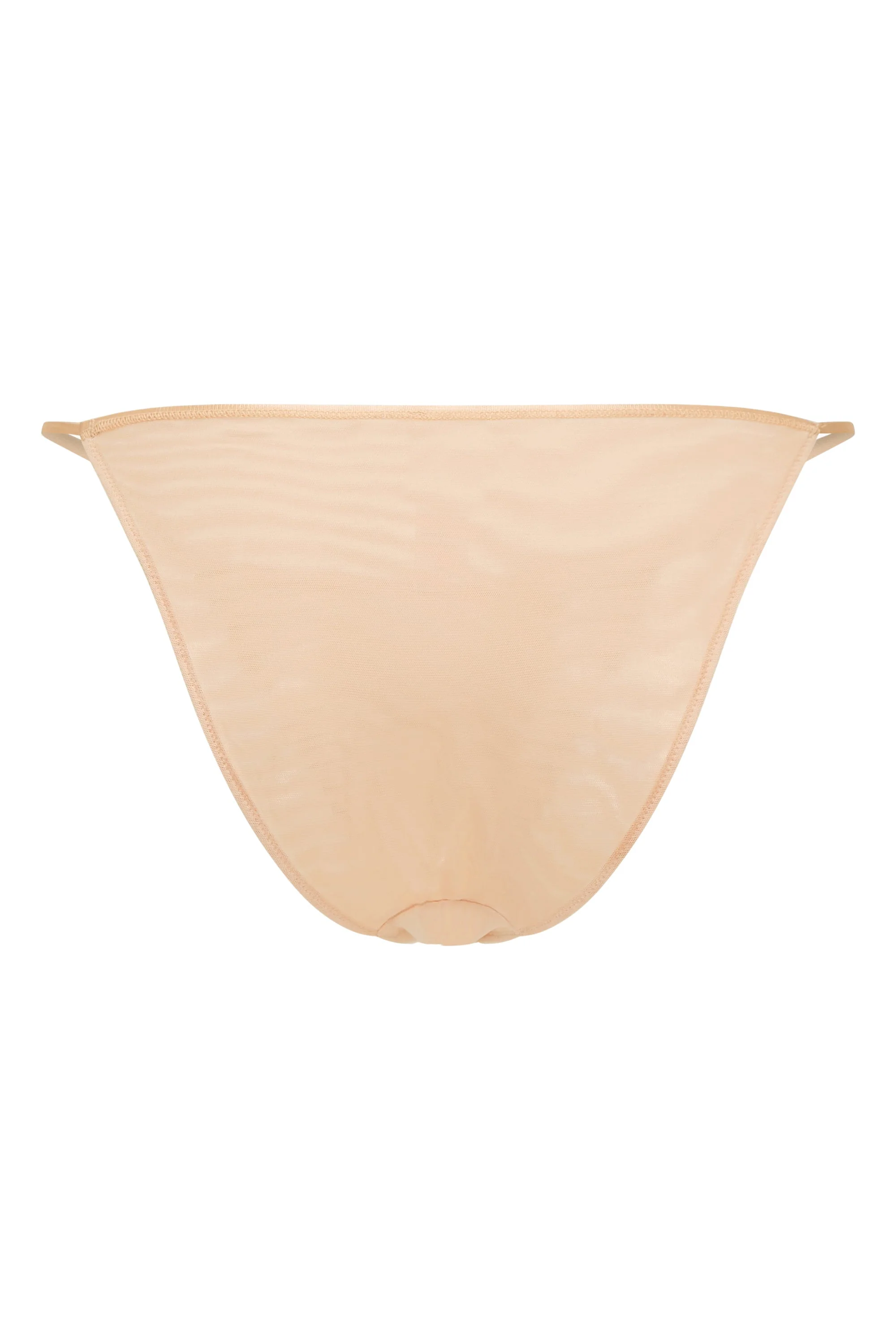 Soft Mesh String Bikini in Beige - Image 6