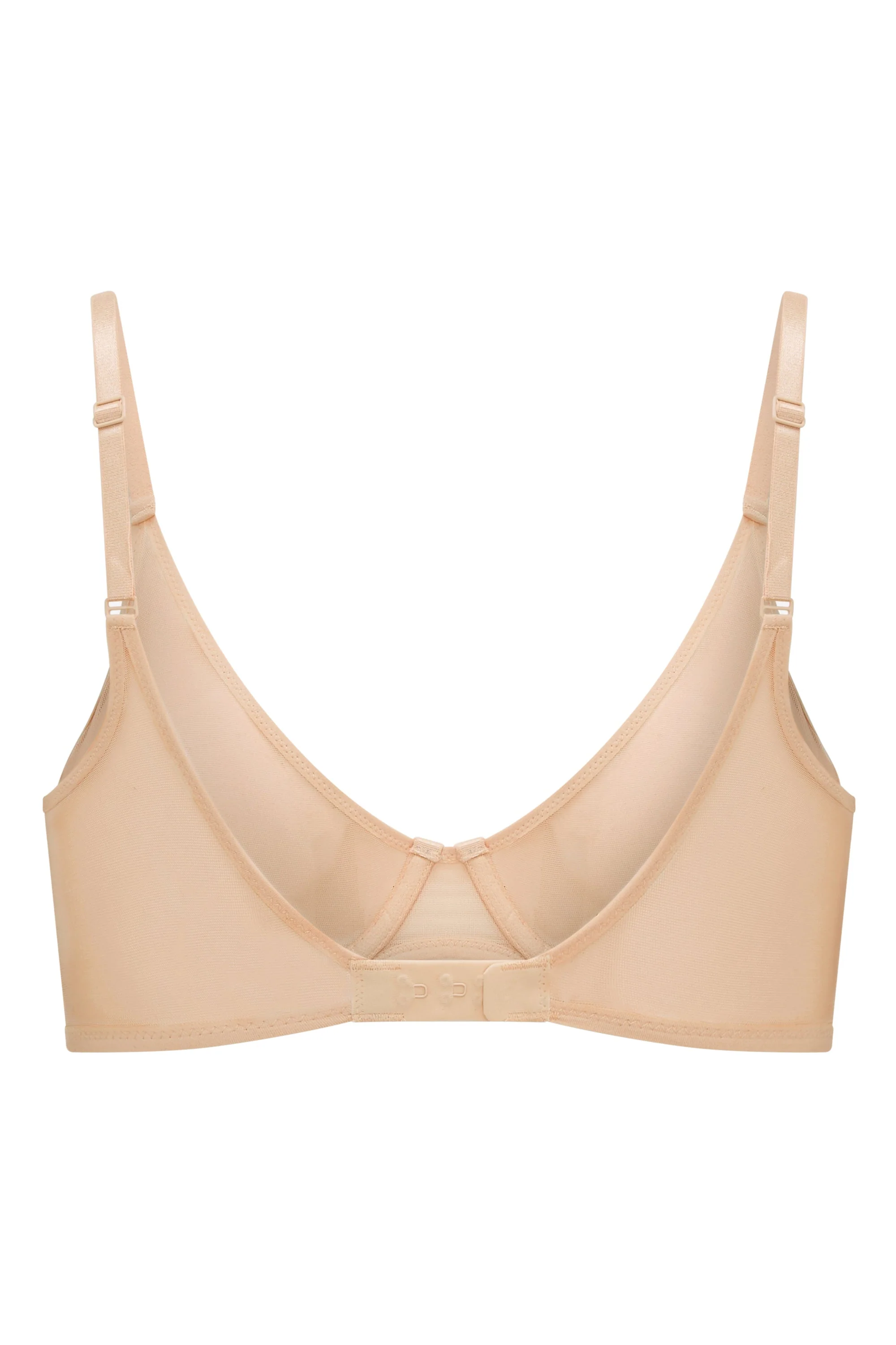 Soft Mesh Single Layer Underwired Bra in Beige - Image 7