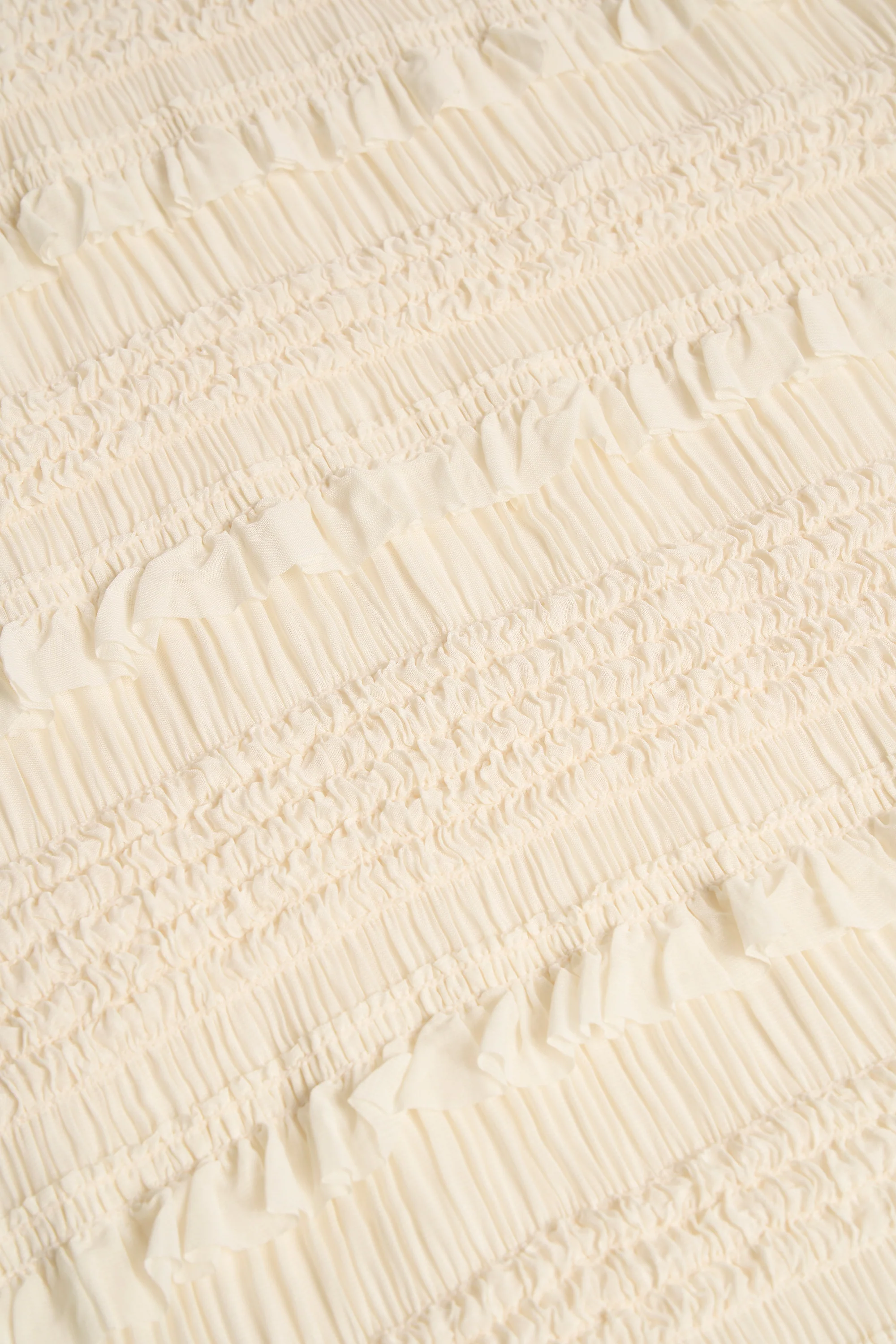 Ruffled Mid-Rise Maxi Skirt in Ivory - Image 3