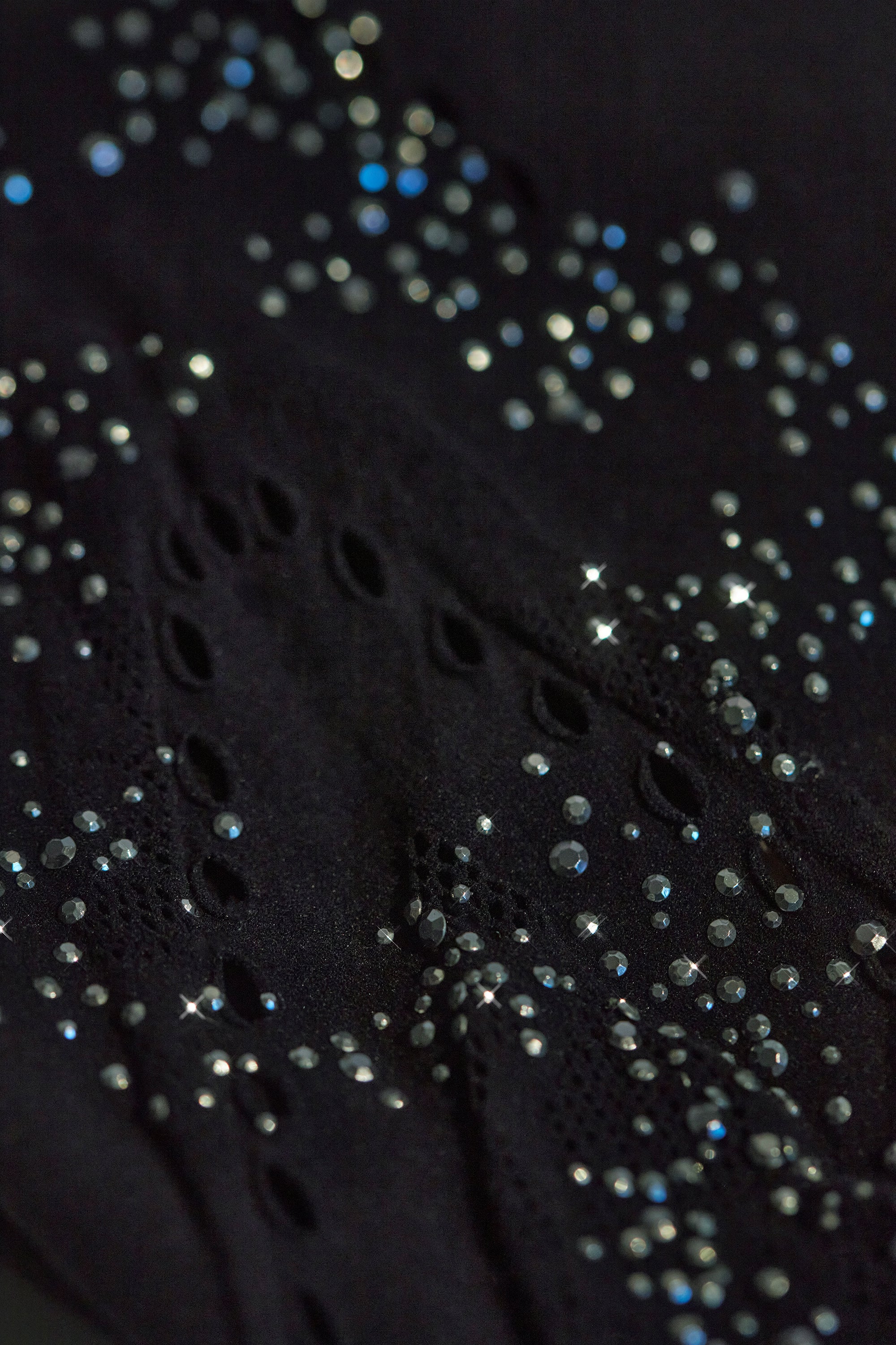 Embellished Mid-Rise Flared Trousers in Black - Image 11